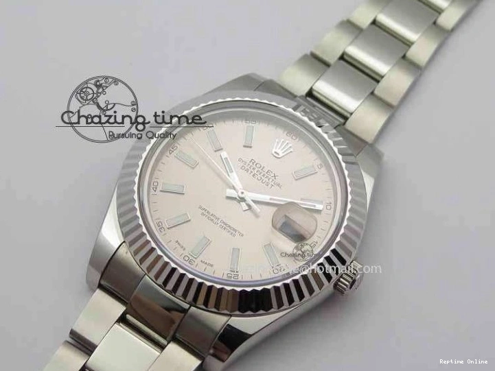 0106 DateJust II 41mm SS BP Maker Best Edition Gray Dial On SS Bracelet SA Trendsetting 3736